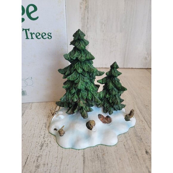 Dept 56 52619 Double pine trees village accessory xmas - Picture 2 of 9